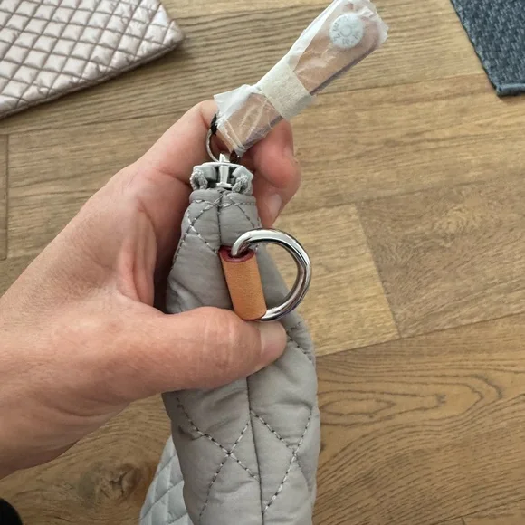 MZ Wallace Quilted Gray Pouch - Picture 3 of 4